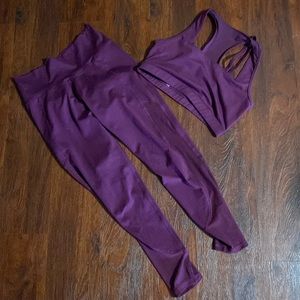 Yoga workout pants sports bra - pants M bra L